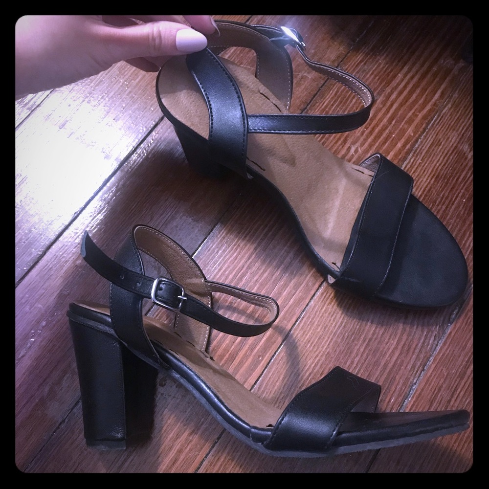 Real Italian leather strappy heels